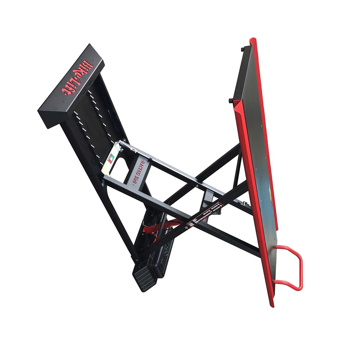 Alzamoto Pedana Centrale Per Moto - Portata 500 Kg, Con Supporti Anti-Graffio, Per Garage E Officina - Foto 9