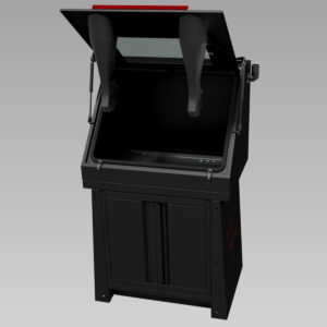 Rust-proof stainless steel module with parts washer cabinet