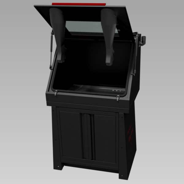 Rust-proof stainless steel module with parts washer cabinet